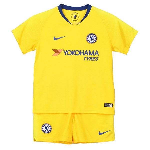 Chelsea Trikot Auswarts Kinder 2018-19 Gelb Fussballtrikots Günstig